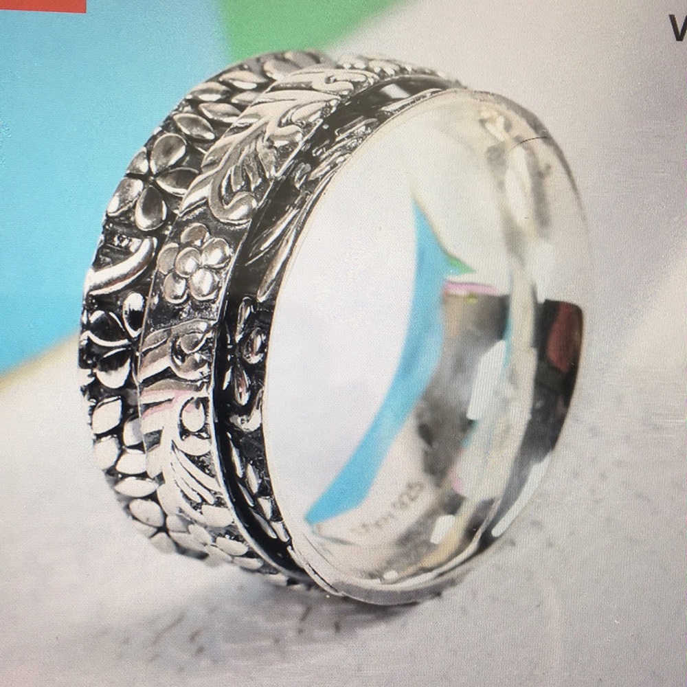 CLOSEOUT Sterling Silver Spinner Band Ring